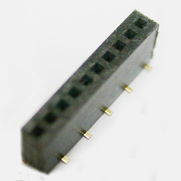 2162A3  FEMALE HEADER PITCH:1.27MM SINGLE ROW SMT TYPE
