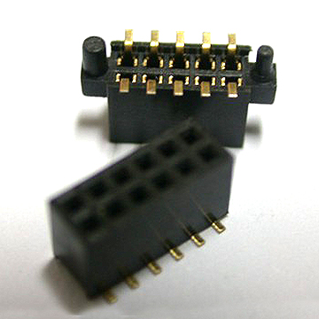 FEMALE HEADER PITCH:1.27*1.27MM DUAL ROW SMT TYPE