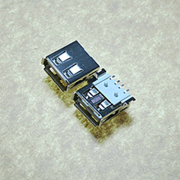 3210-SMT-W2E-01UW USB Type A FLAT R/A SMT 4Pin NYLON PA9T White  1u" RoHS