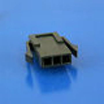 Wafer 3.0mm Single Row Female Black Housing With Mtg Ears