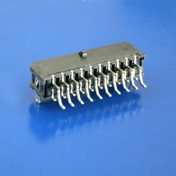 Wafer 3.0mm Dual Row Right Angle SMT Type With Solderable Retention Clip