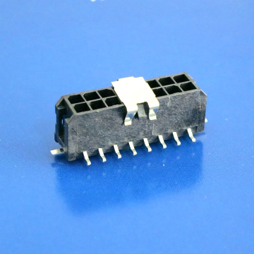 Wafer 3.0mm Dual Row Vertical SMT Type With Solderable Fitting Nail