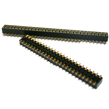 FEMALE HEADER PITCH:1.27*1.27MM DUAL ROW SMT TYPE H:2.2MM